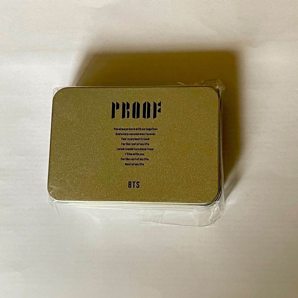BTS Official PROOF Album Postage Stamp Sticker Kit Never Opened